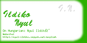 ildiko nyul business card